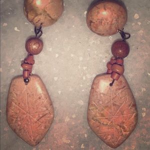 Super cute Bohemian style ,Stone earrings